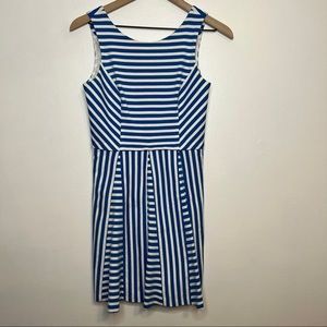 Cece by Cynthia Steffe Blue & White Stripe Sleeveless Dress Size 0